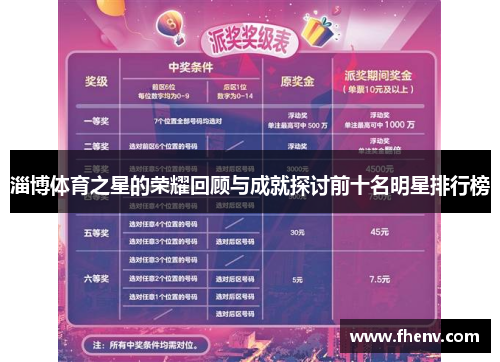 淄博体育之星的荣耀回顾与成就探讨前十名明星排行榜